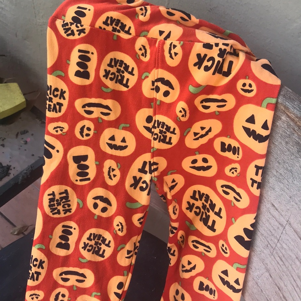 LuLaRoe Halloween girls leggings L/XL like new